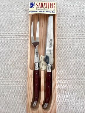 Laguiole Rosewood Handle Carving Knife Set France